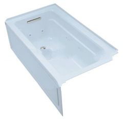 Kohler K-1122-HL Archer Collection 60" Drop In Jetted Bath Tub with Left Hand Drain
