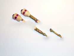 A pair of DANISH lace bobbins