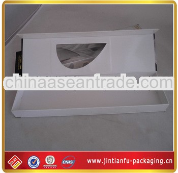 hair extension packaging gift boxes with PVC window wholesale