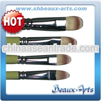 hair paint,brass synthetic watercolor brushes,wooden handle brushes