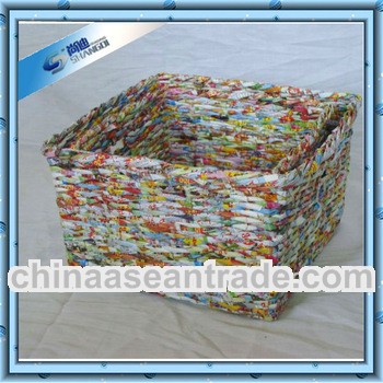 handmade eco-friendly natural metarial rectangle storage hamper