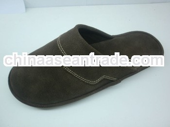 hangzhou leather slipper with high quality