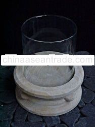 STONE CANDLE HOLDER