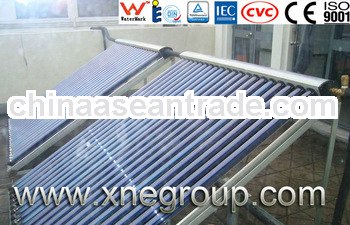 heat pipe vacuum tube split manifold solar collector water heater