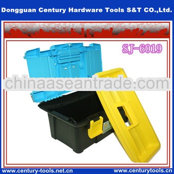 heavy duty plastic tool box compartment with 2 levels