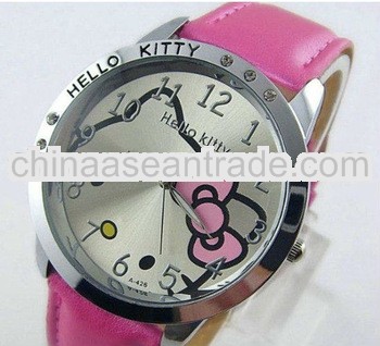 hello kitty watches ladies fashion leather wrap watches
