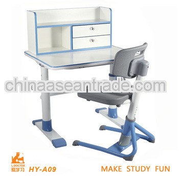 high adjust kids study table with chair