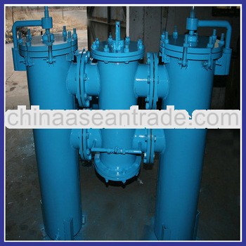 high efficient SYLQ-BL series duplex oil return vertical strainer
