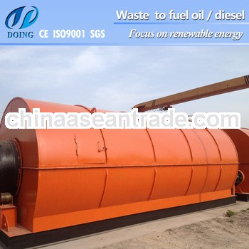 high efficient waste tire fuel oil recycling plant