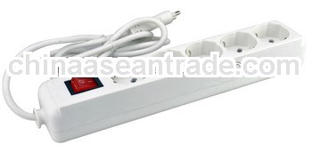 high quality 5 outlet power strip/individual switch