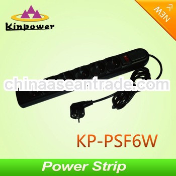high quality 6 outlet french style extension power strip