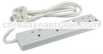 high quality British style 4 outlet power strip socket