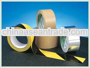 high quality PVC warning tape manufacturer black&yellow colors