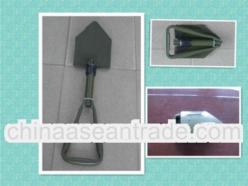 high quality all metal three folding shovel