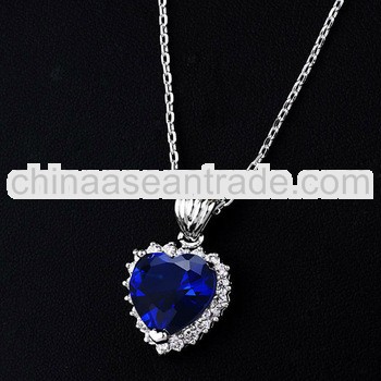 high quality fashion jewelry Heart of sea necklace for girls