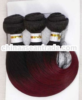 high quality low price body wave brazilian hair extension hair weaving ombre color