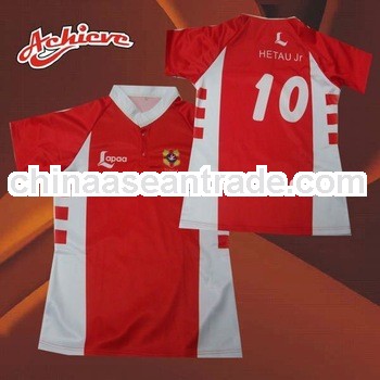 high quality sublimation printing rugby jersey