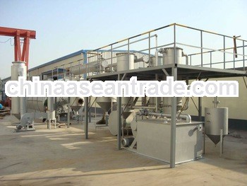 highest quality waste tyre and rubber refining machine