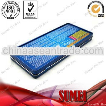 hinged top tin cans rectangular tin box