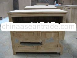 Unfinishing Teak TV Stand
