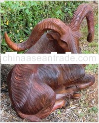 Best Decorative Lamb Ornaments Wooden Animal Carving