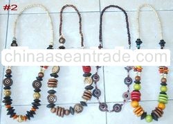 wood necklace endless