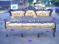 American English Furniture - Antique Sofa Set - Wooden Mahogany Furniture