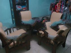 Sedan Chair Jati Wood (Kursi Sedan Kayu Jati)