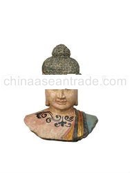 Buddha Painted cement