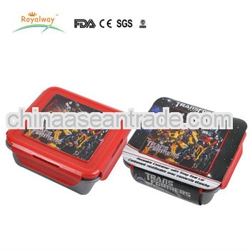 hot design plastic kids lunch box with four locks