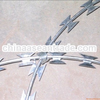 hot dipped galvanized razor barbed wire/barbed wire/barbed razor wire