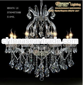 hot fashion transparent chandelier lamps MD8476