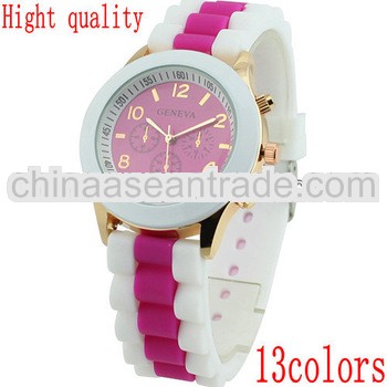 hot sale amazon watch Wrist watch Vogue watch silicone jelly candy wrist watch