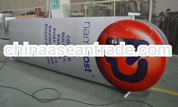 hot sale high lighting custom waterproof silk screen printing double side pylon sign