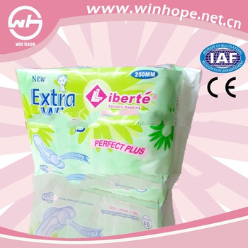 hot sale soft beathable!!cotton ultra thin sanitary napkin