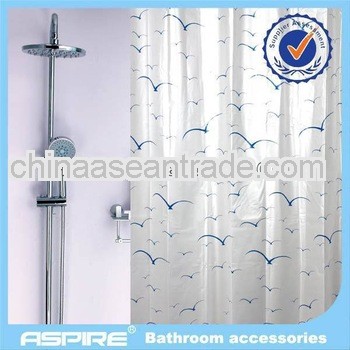 hotel amenity shower curtain in home