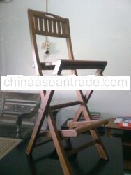 TEAK BAR FOLDING CHAIR