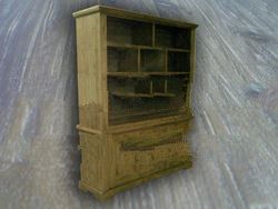 Buffet 195 2 glass doors + 3 Drawers