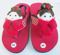 FELT SLIPPER SANDALS