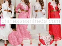 INDO09015 Maxi Brocade with Lace