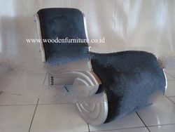 Sofa Snail Classic Silver Lounge Chair French Style Sofa Vintage Italian Furniture Antique Reproduct