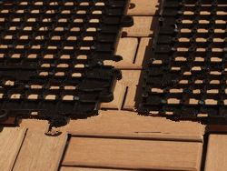 Wooden Tiles With Plastic Base
