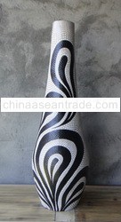 vase deco textured painting 80 cm