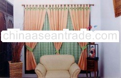 Relief Kotak-kotak Curtain