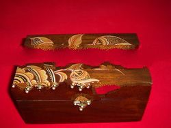 wood painted box