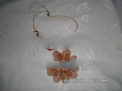 Sinamay Flower Necklace