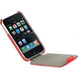 Fabric Crystal Case with Flip - Diagonal Checker (Red)
