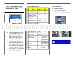 Three Phase Surge Protector (Aluminum Body, Din Rail)