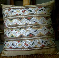  Silk Pillow Cover Decor - Cream - Multicolored