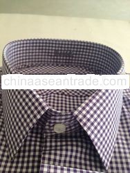 Men shirt - checkered 100% cotton